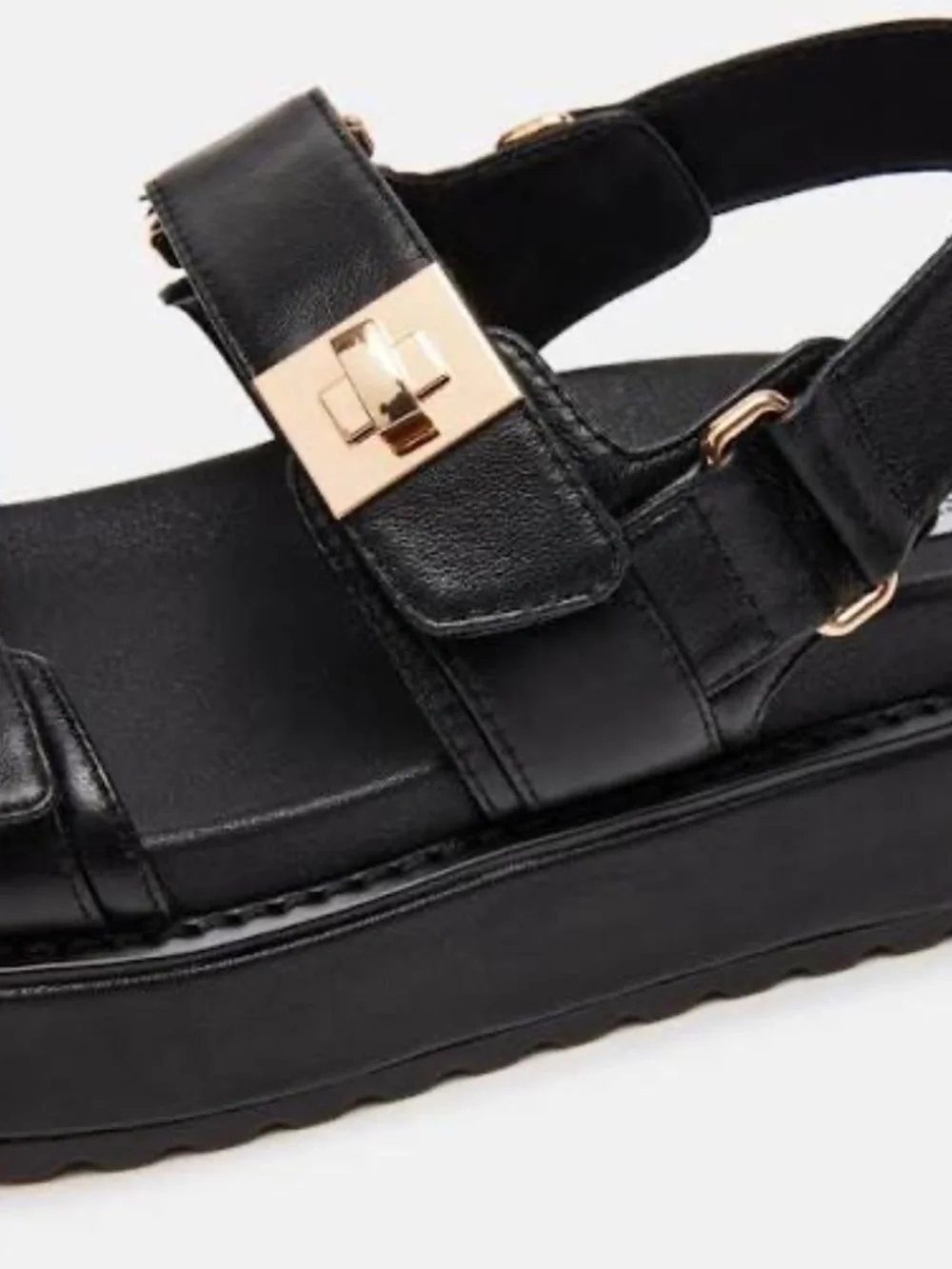 Steve Madden Mona - Womens Black Sandal Medium